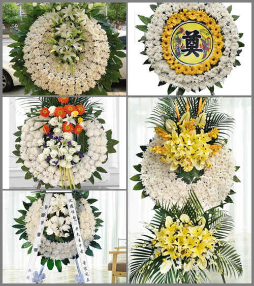 湖南永州零陵区凼底乡袁十万村花圈速递